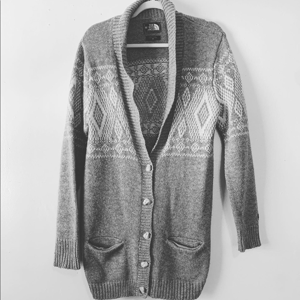 North Face Wool Blend Cardigan